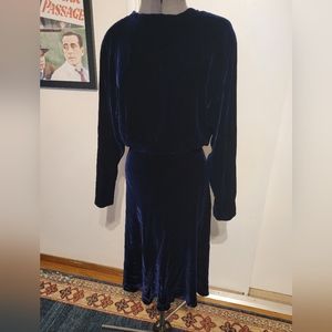 1930's Inspired Velvet Dress